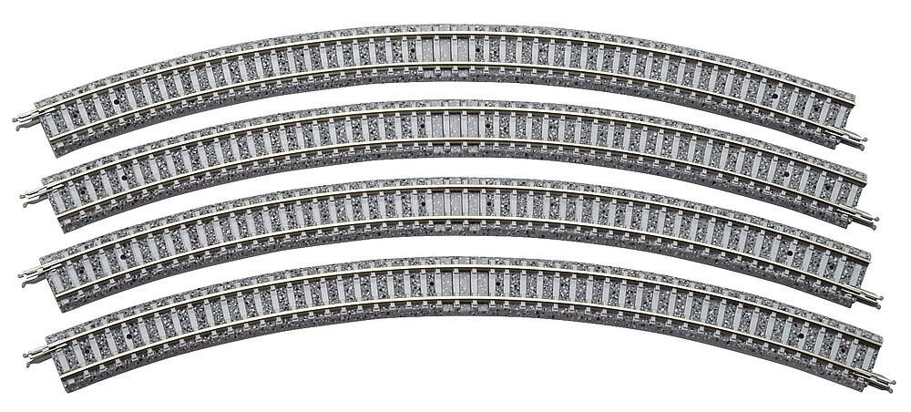Tomytec X011927 4 Gleise, gebogen, in Schotte